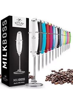 Zulay Kitchen Handheld Milk Frother with Stand -Lux Décor Collection shop Belk 387