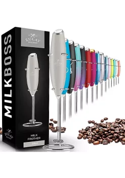 Zulay Kitchen Handheld Milk Frother with Stand -Lux Décor Collection shop Belk 389