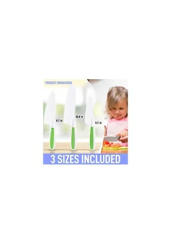 Zulay Kitchen Kids Knife Set for Cooking and Cutting Fruits, Veggies, Sandwiches & Cake -Lux Décor Collection shop Belk 392