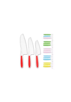 Zulay Kitchen Kids Knife Set for Cooking and Cutting Fruits, Veggies, Sandwiches & Cake -Lux Décor Collection shop Belk 399