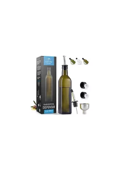 Zulay Kitchen Olive Oil Dispenser Bottle For Kitchen - Glass Olive Oil Bottle With 2 Spouts, 2 Removable Corks, 2 Caps, 1 Funnel -Lux Décor Collection shop Belk 414