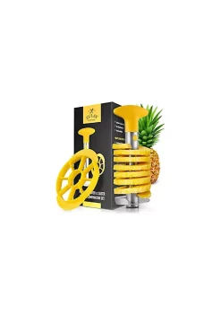 Zulay Kitchen Pineapple Corer and Slicer Tool Set - Heavy Duty Stainless Steel Pineapple Cutter -Lux Décor Collection shop Belk 441