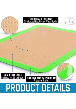 Zulay Kitchen Silicone Baking Mat Sheet -Lux Décor Collection shop Belk 457