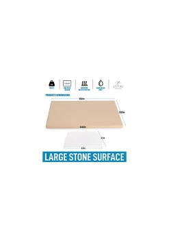 Zulay Kitchen Large Pizza Stone for Oven (15x12 inch) - Heavy Duty Rectangular Pizza Stone for Grill & Baking -Lux Décor Collection shop Belk 506