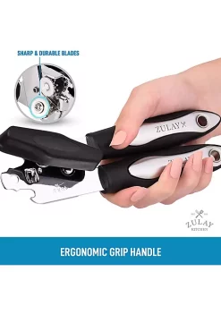Zulay Kitchen Soft Edge Can Opener With Stainless Steel Blades and Large Turn Knob -Lux Décor Collection shop Belk 514