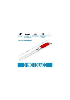 Zulay Kitchen Bread Knife - 8 inch -Lux Décor Collection shop Belk 518