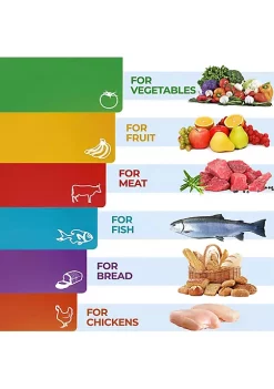 Zulay Kitchen Extra Thick Plastic Cutting Boards Set for Kitchen -Lux Décor Collection shop Belk 527