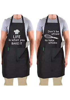 Zulay Kitchen Funny Aprons for Men, Women & Couples -Lux Décor Collection shop Belk 54