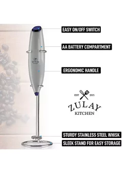 Zulay Kitchen Classic Milk Frother With Stand -Lux Décor Collection shop Belk 57