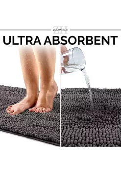 Zulay Kitchen Soft Shaggy Bathroom Rug -Lux Décor Collection shop Belk 572