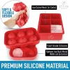 Zulay Kitchen Silicone Square Ice Cube Mold and Ice Ball Mold (Set of 2) -Lux Décor Collection shop Belk 630