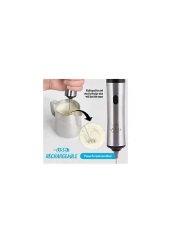 Zulay Kitchen High Powered Rechargeable Milk Frother -Lux Décor Collection shop Belk 669