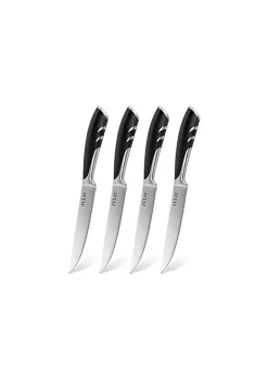 Lux Décor Collection shop 25 Zulay Kitchen Steak Knives Set of 4 - 5 Inch Full Tang Serrated Stainless Steel Steak Knife Set with Comfortable Non-slip Handle