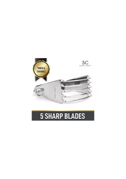 Zulay Kitchen Simple Craft Pastry Dough Cutter with Comfortable Grip Handle -Lux Décor Collection shop Belk 689