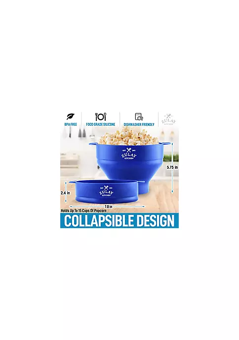 Zulay Kitchen Collapsible Silicone Popcorn Maker 5 Zulay Kitchen Collapsible Silicone Popcorn Maker - Image 3