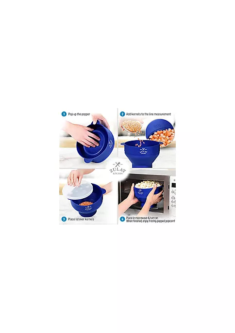 Zulay Kitchen Collapsible Silicone Popcorn Maker 6 Zulay Kitchen Collapsible Silicone Popcorn Maker - Image 4