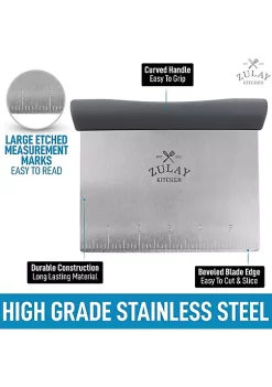 Zulay Kitchen Multi-purpose Bench Scraper & Chopper -Lux Décor Collection shop Belk 722