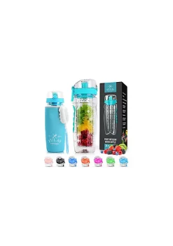 Zulay Kitchen Portable Water Bottle with Fruit Infuser