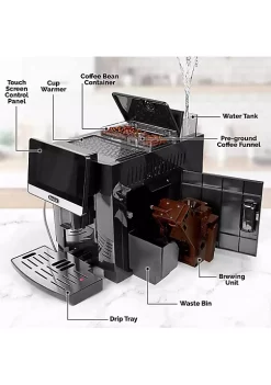 Zulay Kitchen Magia Super Automatic Coffee Espresso Machine -Lux Décor Collection shop Belk 744