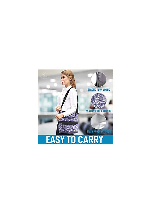 Zulay Kitchen Insulated 2-Compartment Lunch Box Bag With Strap 5 Zulay Kitchen Insulated 2-Compartment Lunch Box Bag With Strap - Image 3