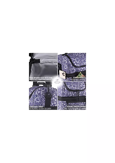 Zulay Kitchen Insulated 2-Compartment Lunch Box Bag With Strap 6 Zulay Kitchen Insulated 2-Compartment Lunch Box Bag With Strap - Image 4