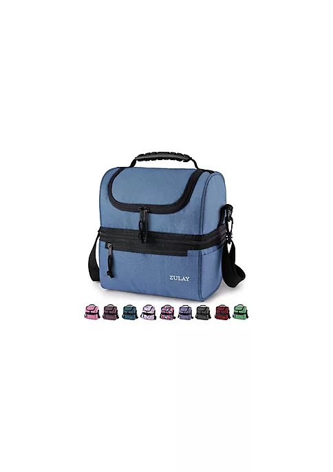 Zulay Kitchen Insulated 2-Compartment Lunch Box Bag With Strap 9 Zulay Kitchen Insulated 2-Compartment Lunch Box Bag With Strap - Image 7