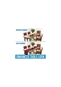 Zulay Kitchen Zulay Home Table Runner - Thick Poly Cotton Buffalo Plaid Table Runners (14"x72") -Lux Décor Collection shop Belk 771