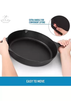 Zulay Kitchen Cast Iron Skillet -Lux Décor Collection shop Belk 786