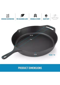 Zulay Kitchen Cast Iron Skillet -Lux Décor Collection shop Belk 788