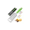 Zulay Kitchen Professional Stainless Steel Flat Handheld Cheese Grater