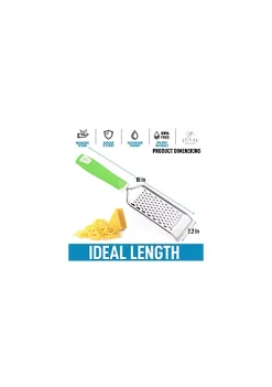 Zulay Kitchen Professional Stainless Steel Flat Handheld Cheese Grater -Lux Décor Collection shop Belk 860