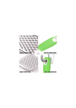 Zulay Kitchen Professional Stainless Steel Flat Handheld Cheese Grater -Lux Décor Collection shop Belk 861