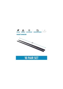 Zulay Kitchen Premium Japanese Chopsticks Reusable & Durable Design -Lux Décor Collection shop Belk 869