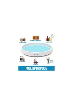 Zulay Kitchen Lazy Susan Cabinet Organizer With Silicone Padded Grip 11 Zulay Kitchen Lazy Susan Cabinet Organizer With Silicone Padded Grip -Lux Décor Collection shop Belk 902