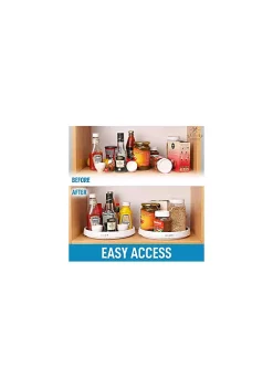 Zulay Kitchen Lazy Susan Cabinet Organizer With Silicone Padded Grip 12 Zulay Kitchen Lazy Susan Cabinet Organizer With Silicone Padded Grip -Lux Décor Collection shop Belk 903