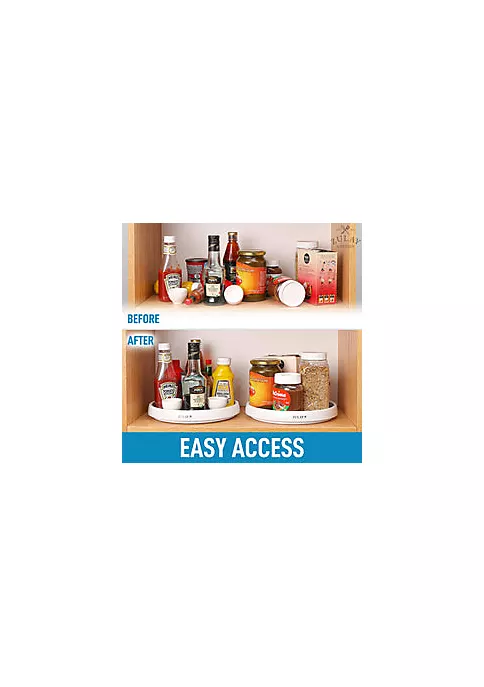 Zulay Kitchen Lazy Susan Cabinet Organizer With Silicone Padded Grip 7 Zulay Kitchen Lazy Susan Cabinet Organizer With Silicone Padded Grip - Image 5