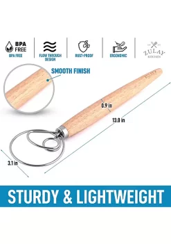 Zulay Kitchen Danish Dough Whisk Large Hand Mixer -Lux Décor Collection shop Belk 913