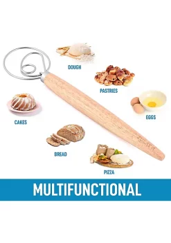 Zulay Kitchen Danish Dough Whisk Large Hand Mixer -Lux Décor Collection shop Belk 915