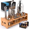 Zulay Kitchen 24-Piece Stainless Steel Bartender Set Kit -Lux Décor Collection shop Belk 940