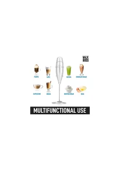 Zulay Kitchen Milk Boss Milk Frother With 16-Piece Stencils -Lux Décor Collection shop Belk 963