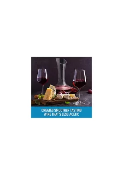 Zulay Kitchen Crystal Red Wine Decanter - 100% Hand Blown Lead-Free Glass Wine Aerator (1800ml) -Lux Décor Collection shop Belk 981
